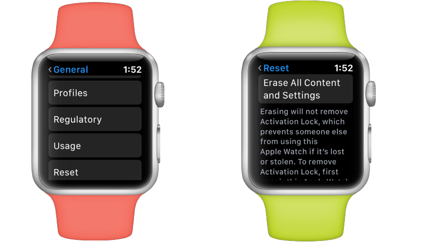 How do you best sale clear an apple watch